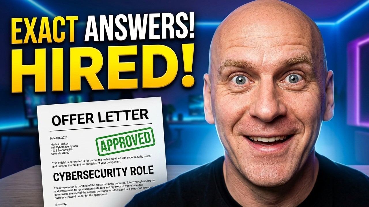 The Cybersecurity Interview Masterclass: Exact Answers That Get You Hired!