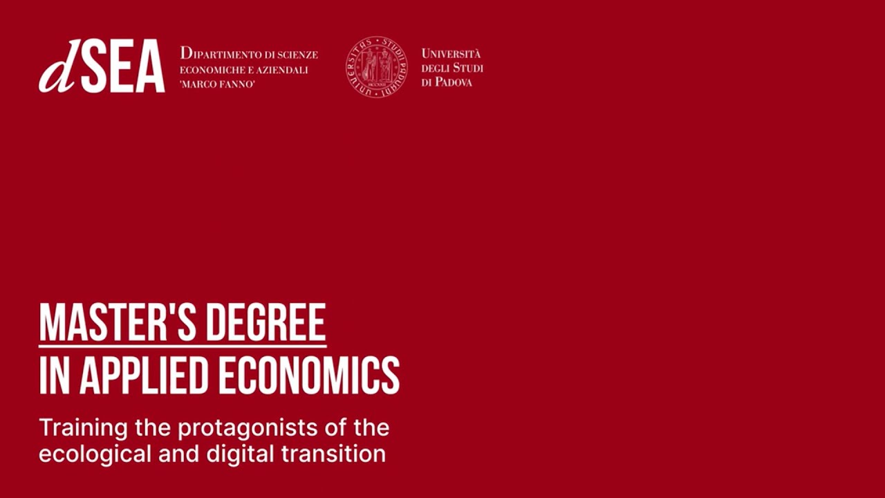 Master's degree in Applied Economics