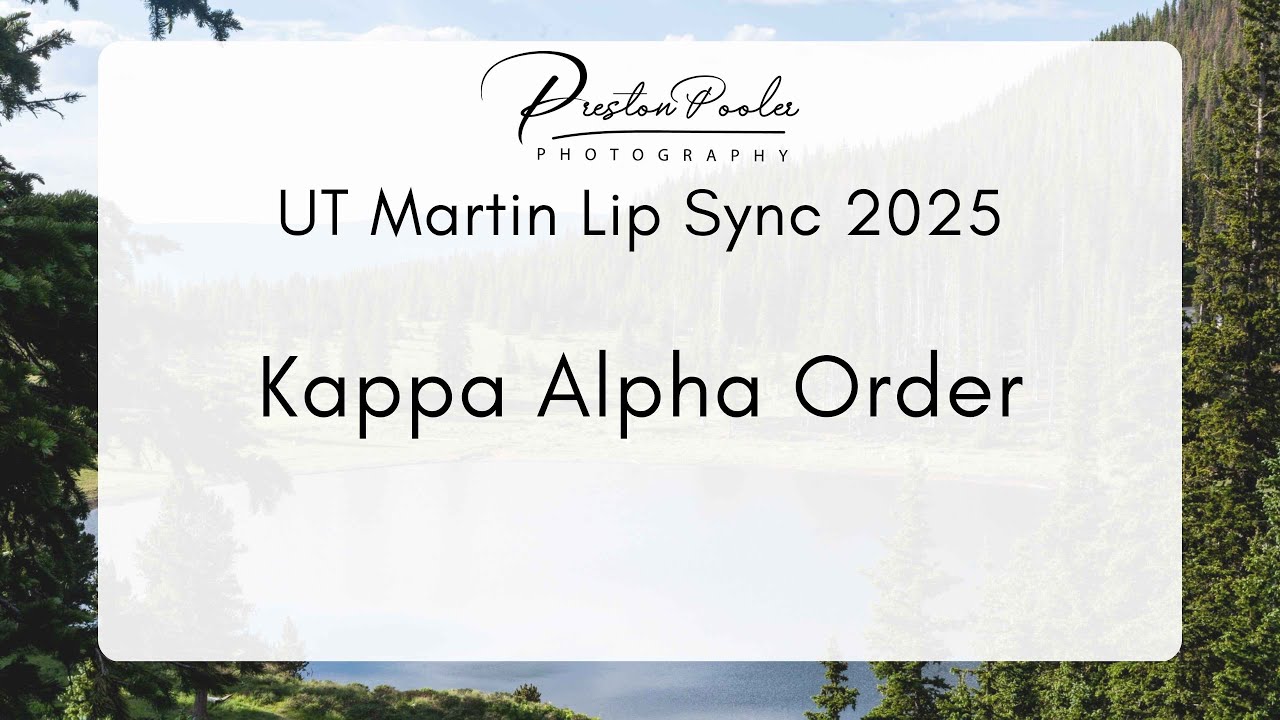 UT Martin Kappa Alpha Order Lip Sync 2025(1st Place)