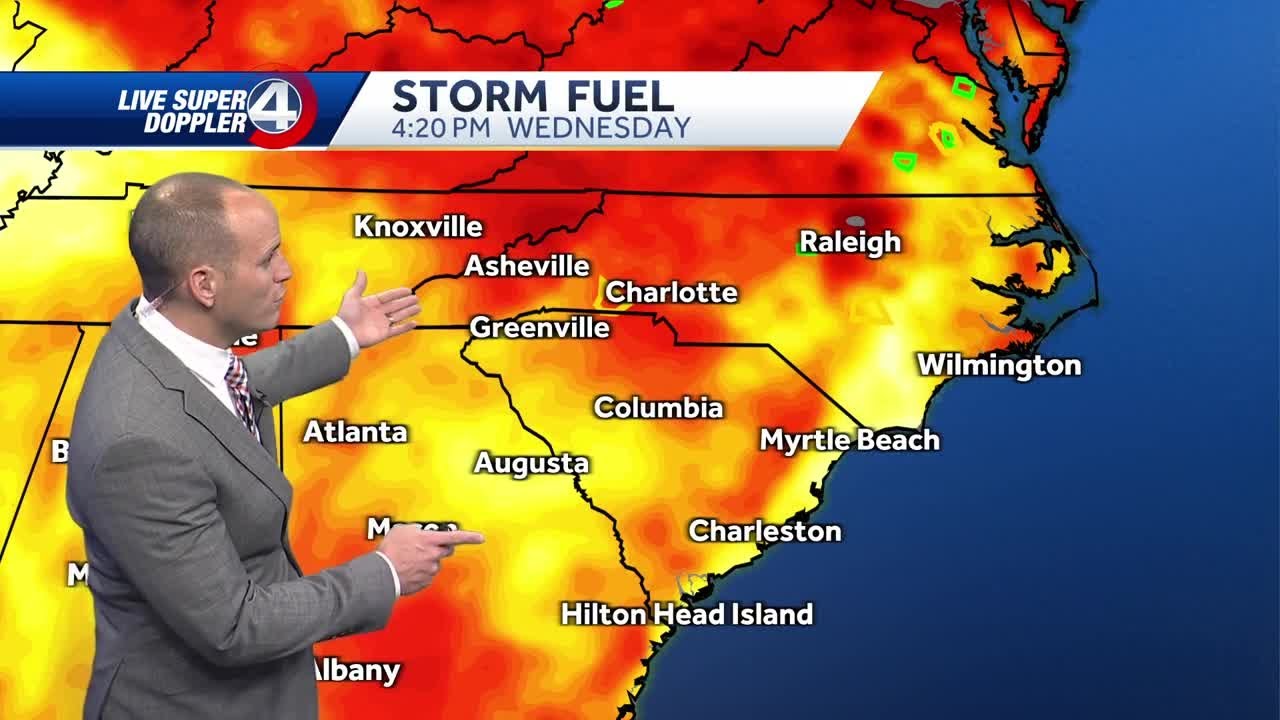 South Carolina: Summerlike heat and pop-up storms ahead