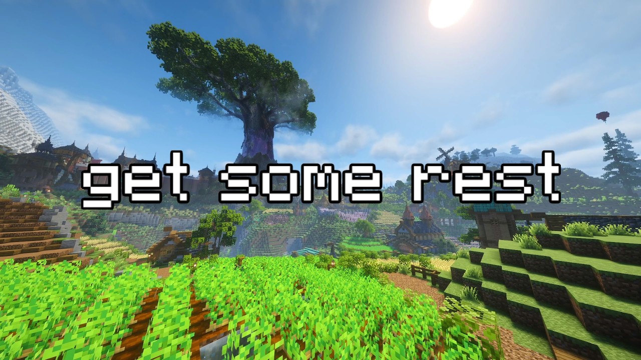 rest, you're safe here. (minecraft ambience w/ relaxing music