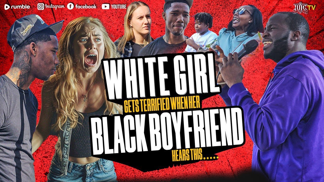 White Girl Gets Terrified When Her Black Boyfriend Hears This....