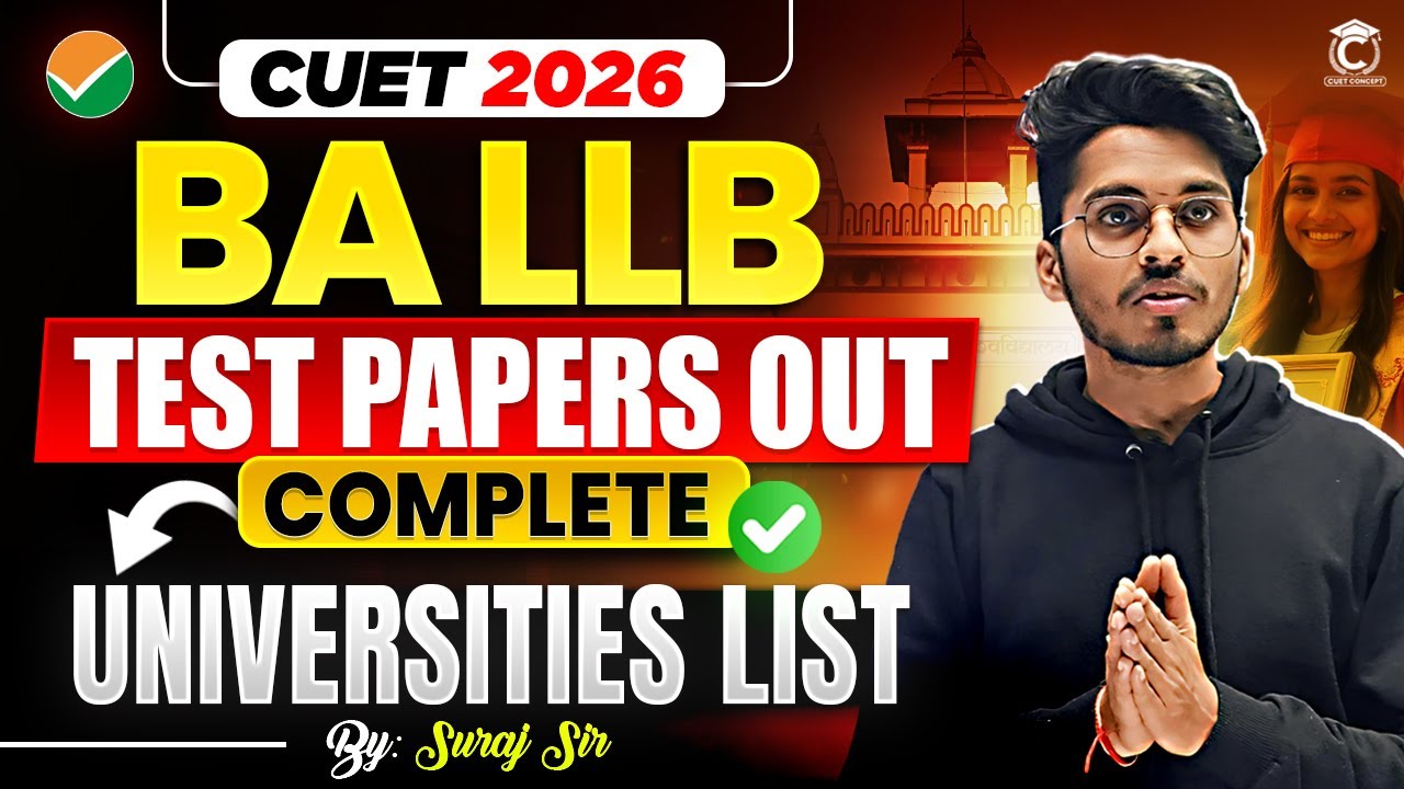 CUET 2026 | Test Papers Out🔥 for CUET BHU BA LLB | Complete Universities List 📄