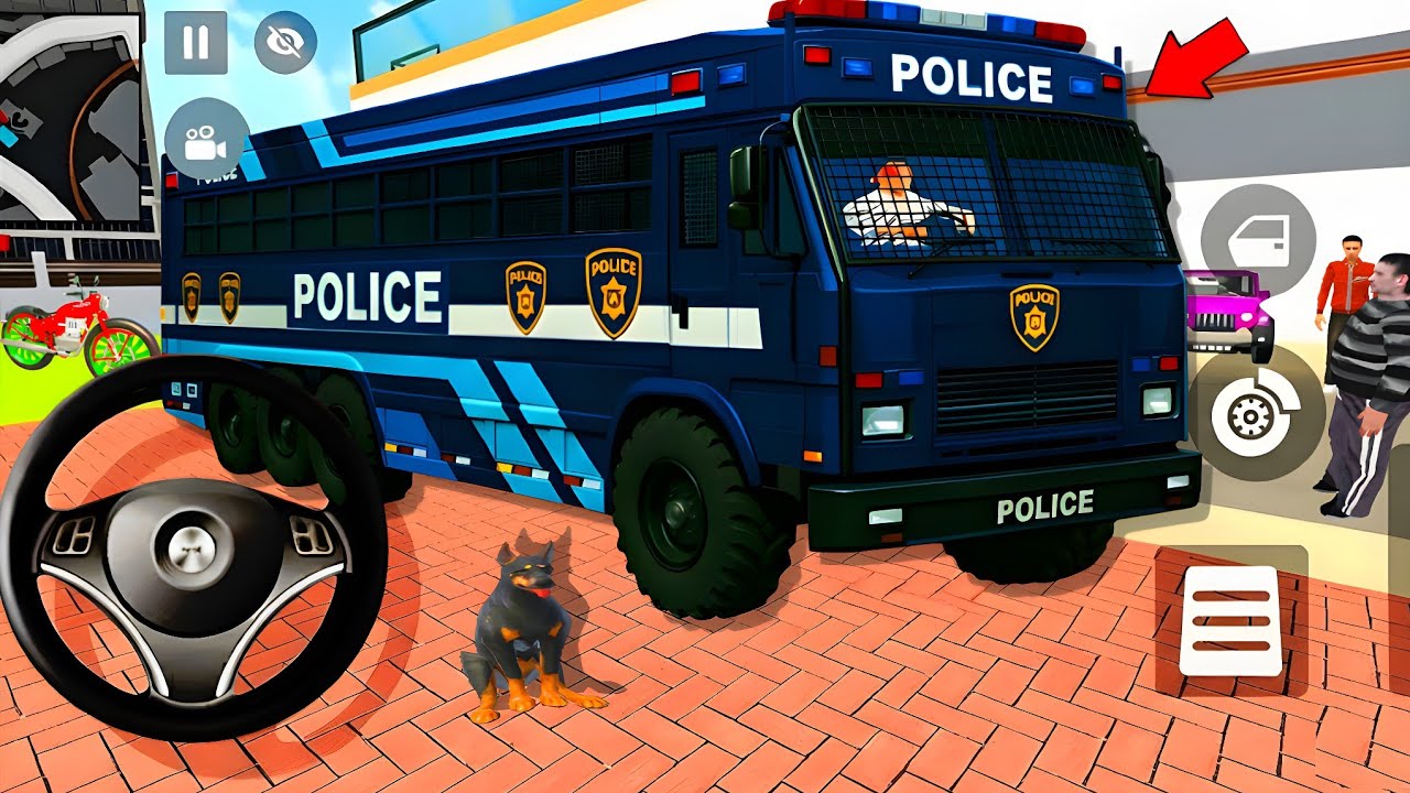 🤑Indian Thift Auto Simulator🤩Indian Showroom Purchase😯Modified Lexriy New Police Bus And Bike🥳Game