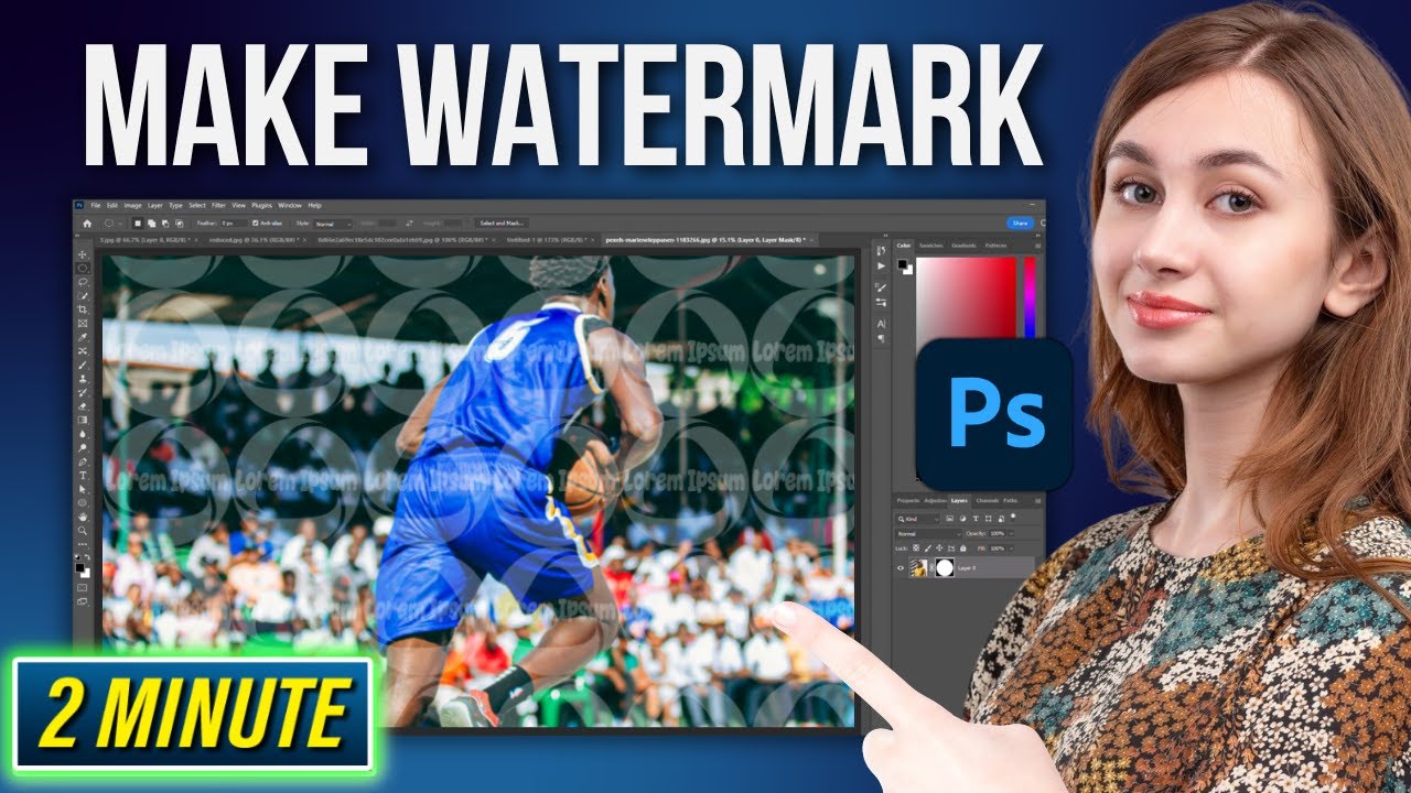 How to Make A Watermark on Photoshop 2026 | Add Watermark