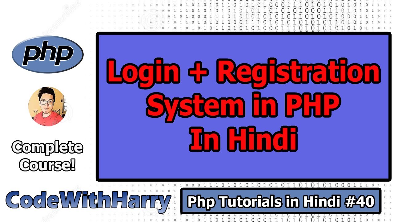PHP Login System Tutorial: Creating a Login + Registration System in PHP | PHP Tutorial #40