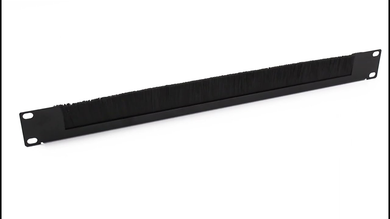 Panel pasa cables abierto rack 19