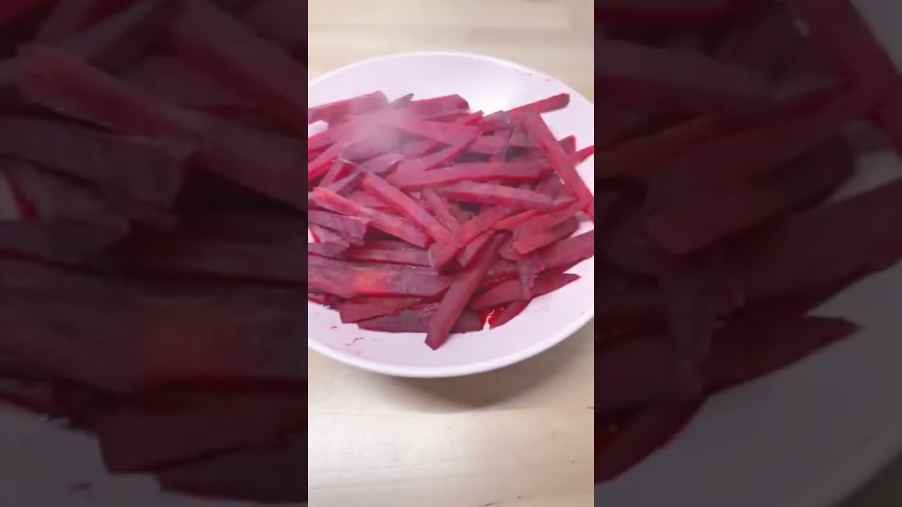 韓式涼拌甜菜頭🥣清甜排毒抗氧化～！Korean beetroot salad🥗 Have a sweet, detox salad with great antioxidants!