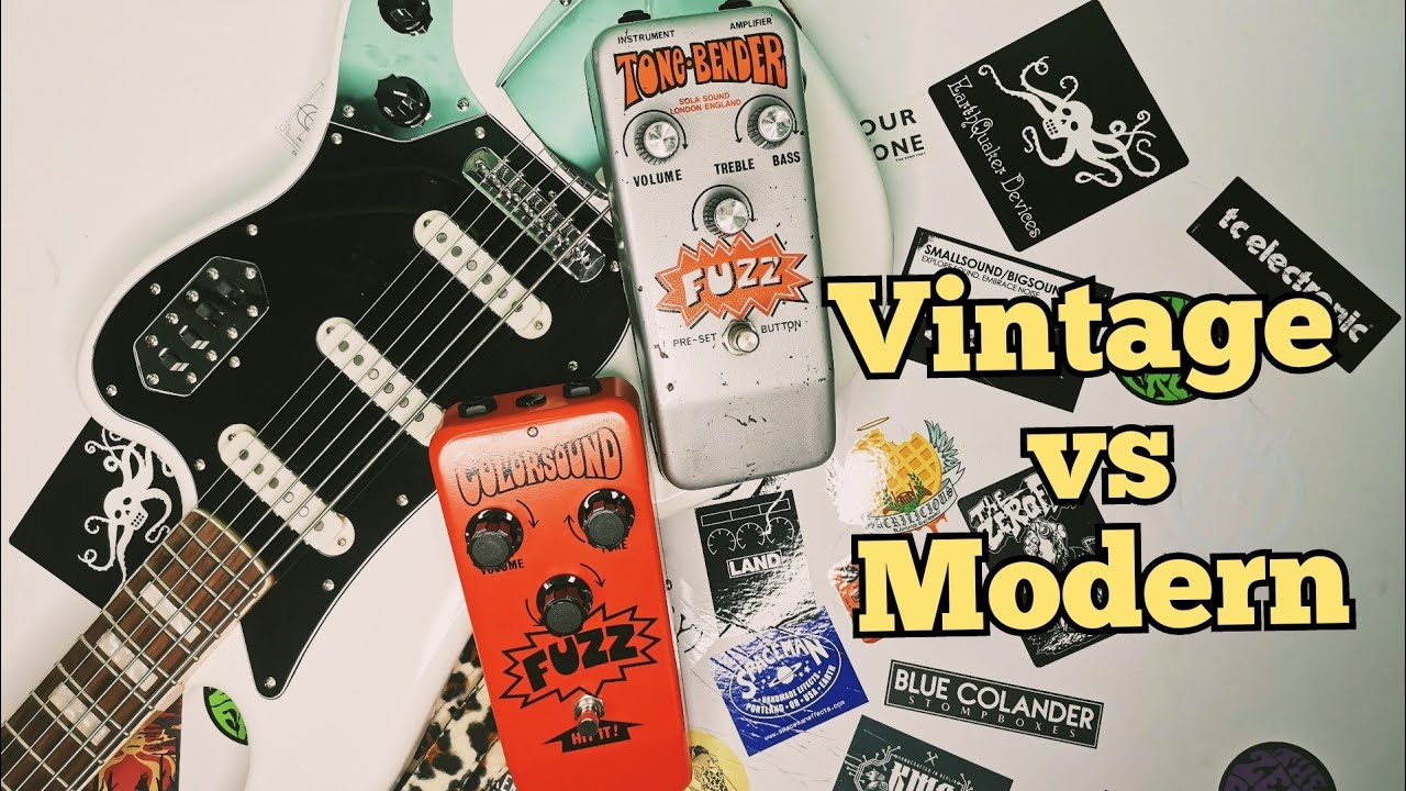 Colorsound Tone Bender - Vintage VS Modern - Bass VI Shootout!