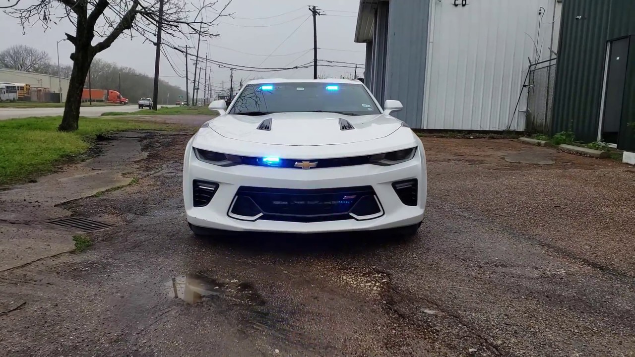 2018 Camaro SS Feniex Police Lights by EFS Houston Emergency Fleet Service