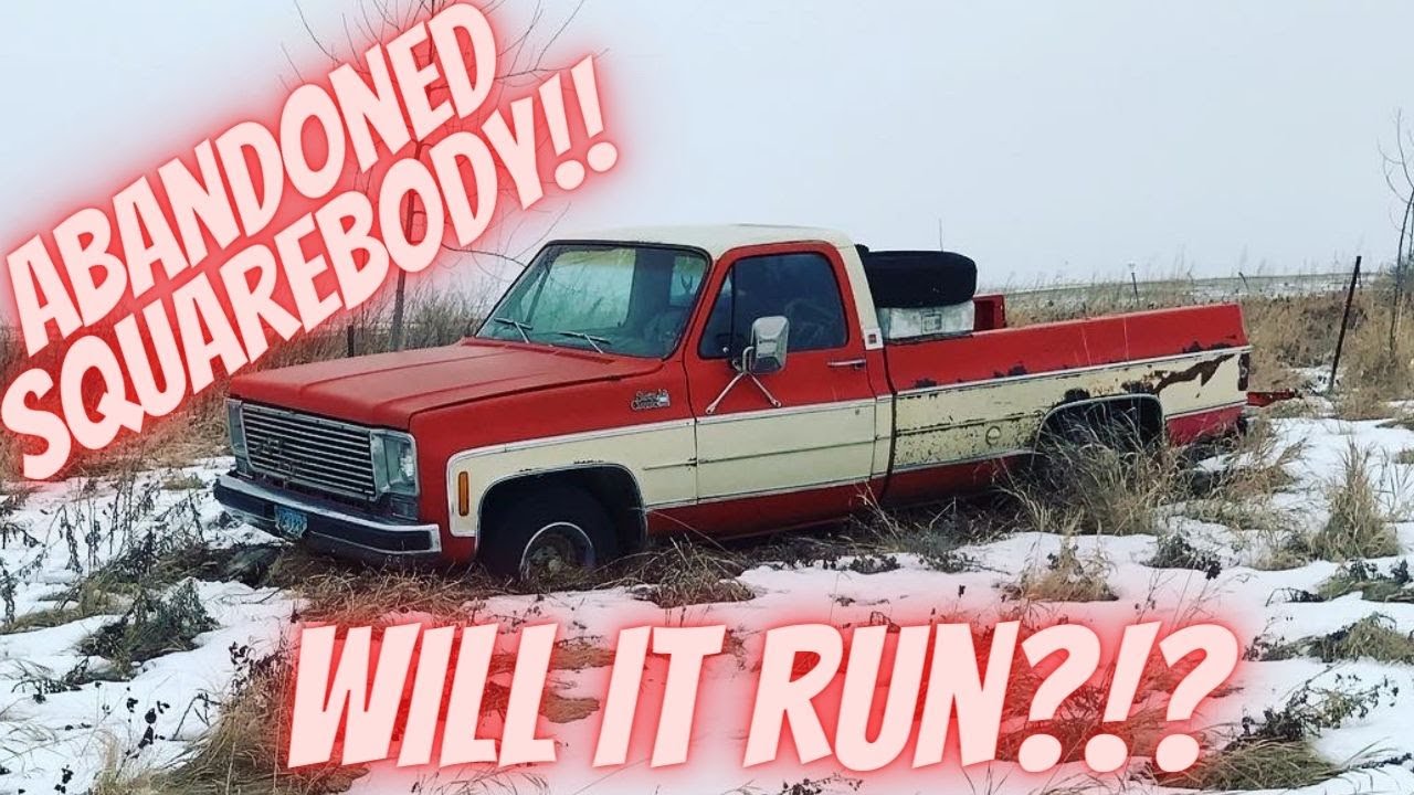 Abandoned squarebody saved from the pasture! 1976 GMC pickup truck! Will it run?!?