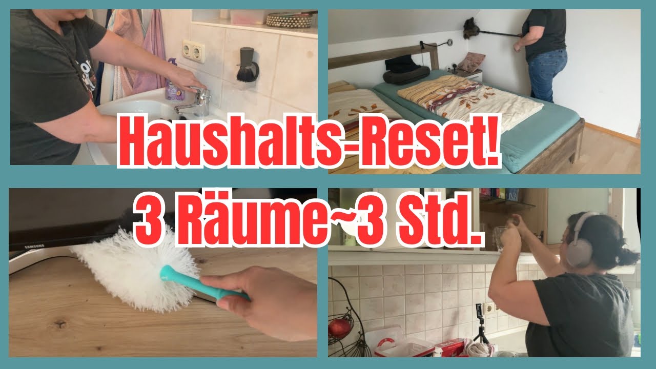 Mein Haushalts-Reset: 3 Räume in knapp 3 Stunden geschafft. Es riecht sauber!