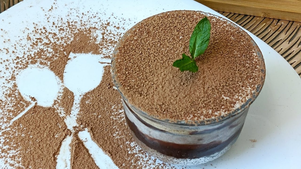 dessert froid au chocolat rapide et facile 😋🍷😋🍷😋😋😋