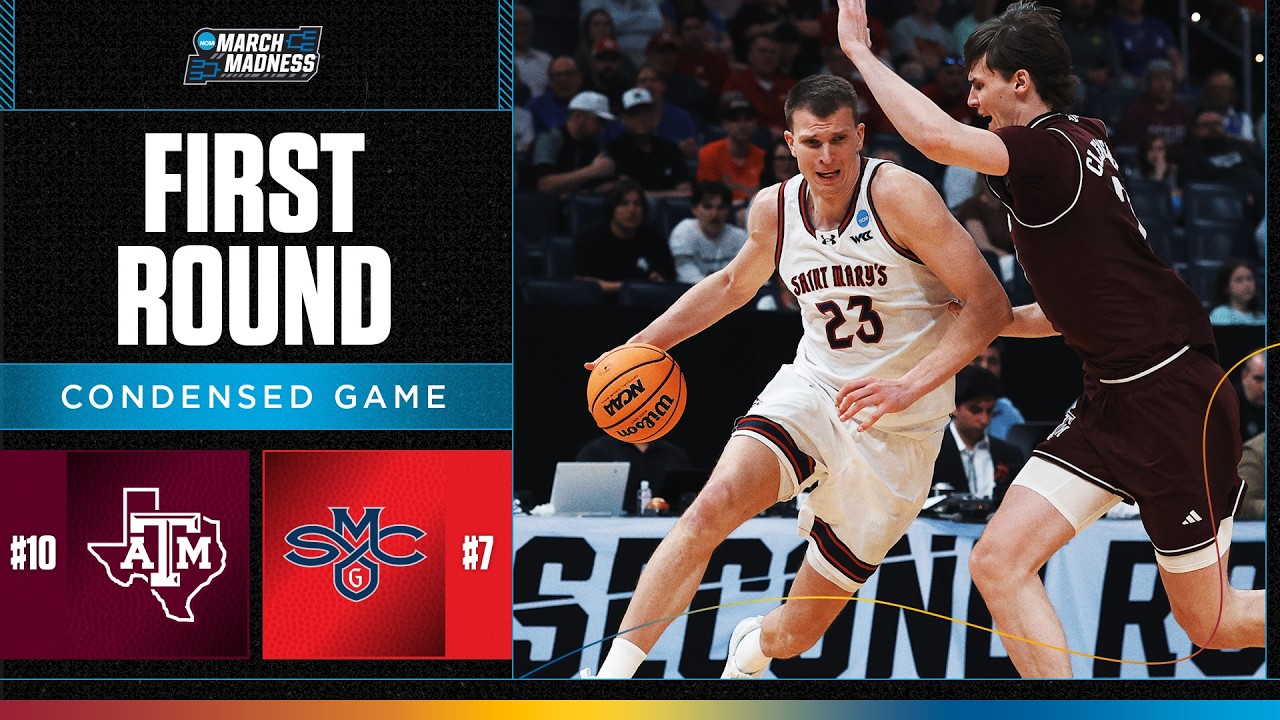Texas A&M vs. Saint Mary's - First round NCAA tournament extended highlights
