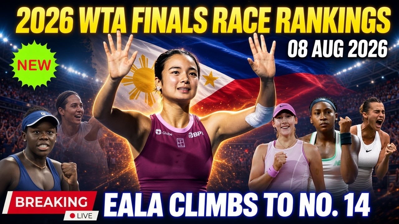 PHILIPPINES' Alex Eala Is UNSTOPPABLE!  WTA Race Rankings SHOCK | Sabalenka & Gauff Under Pressure!