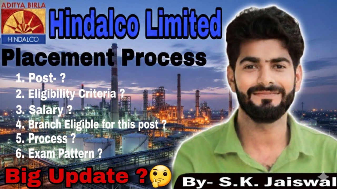 Placement Process of Hindalco Limited || IERT & GPL || रसions Academy || S.K.Jaiswal 