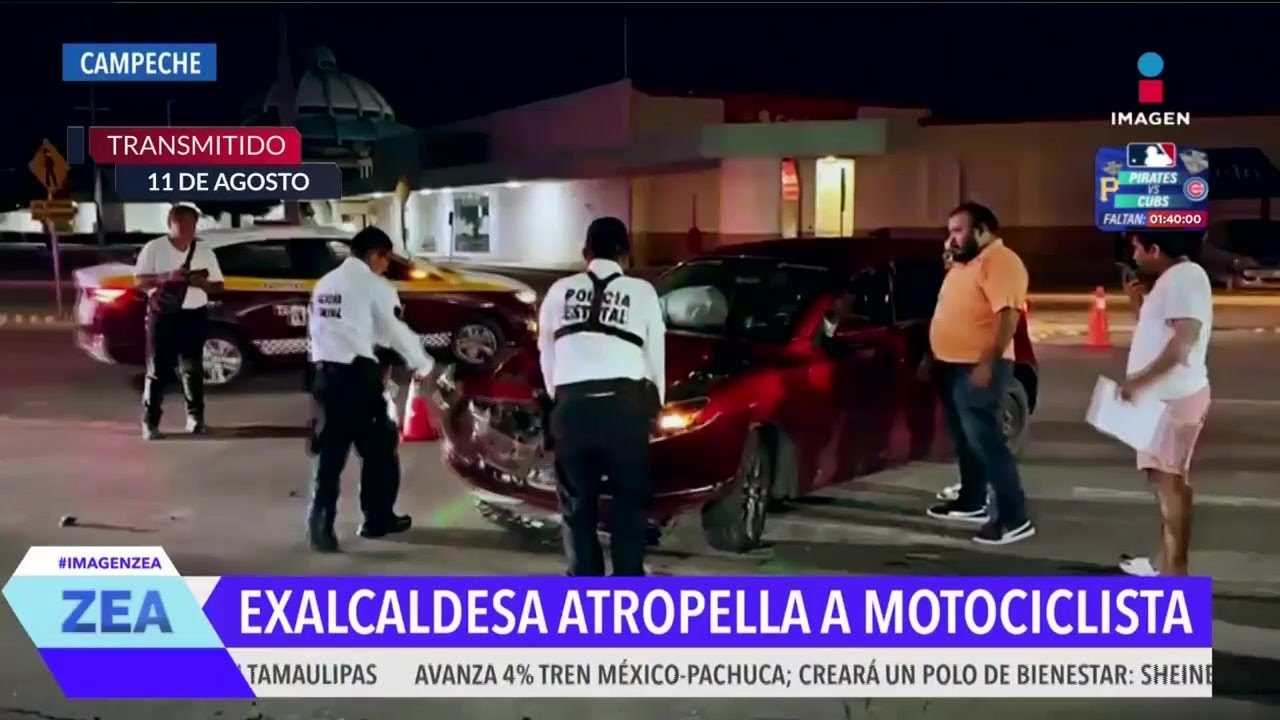 Motociclista atropellado por funcionaria de Campeche | Lo Mejor de Imagen Noticias
