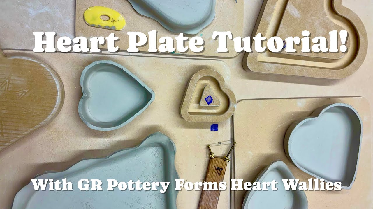 GR Pottery Form Heart Wallies