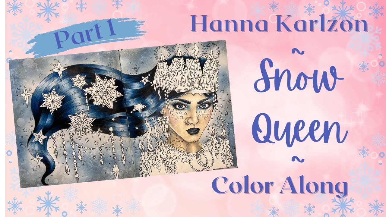 Seasons | Snow Queen part 1 | Coloring Skin and Hair with Prismacolors | Color Along