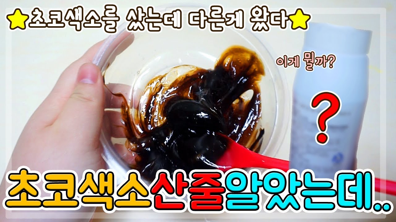 저는 분명 초코 색소인 줄 알았습니다... 잘못 사버린 음동이의 최후