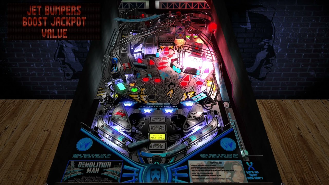 VPX - Demolition Man (Williams 1994) - Limited Cryo Edition - OttoPinball MOD By OttOBuS59