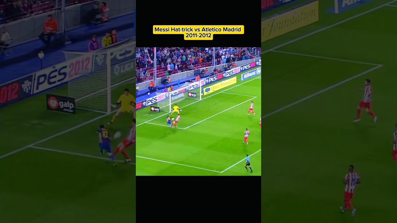 Messi Hattrick vs Atletico Madrid 2012. 