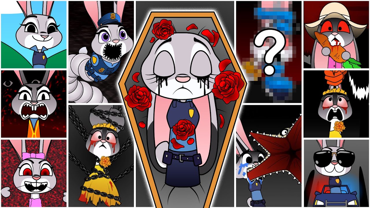 My Sprunki OC: Judy (Phase 1 to Phase 14 from Zootopia)