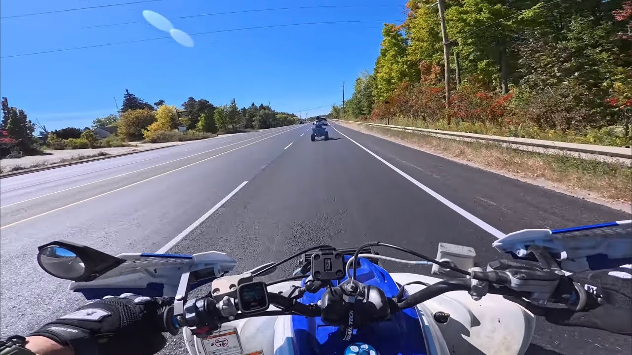 Yamaha Raptor 700R & Banshee 350, hill climbs, street ride, woods ride