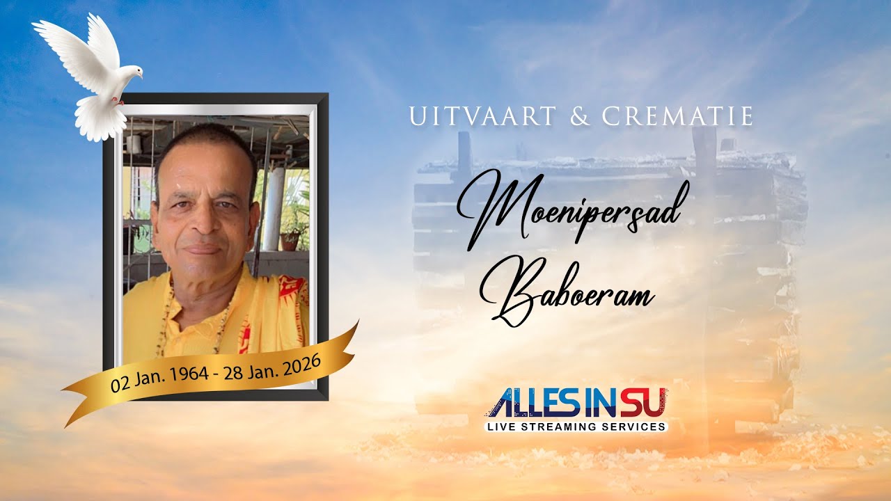 Live Streaming Uitvaart & Crematie: Moenipersad Baboeram