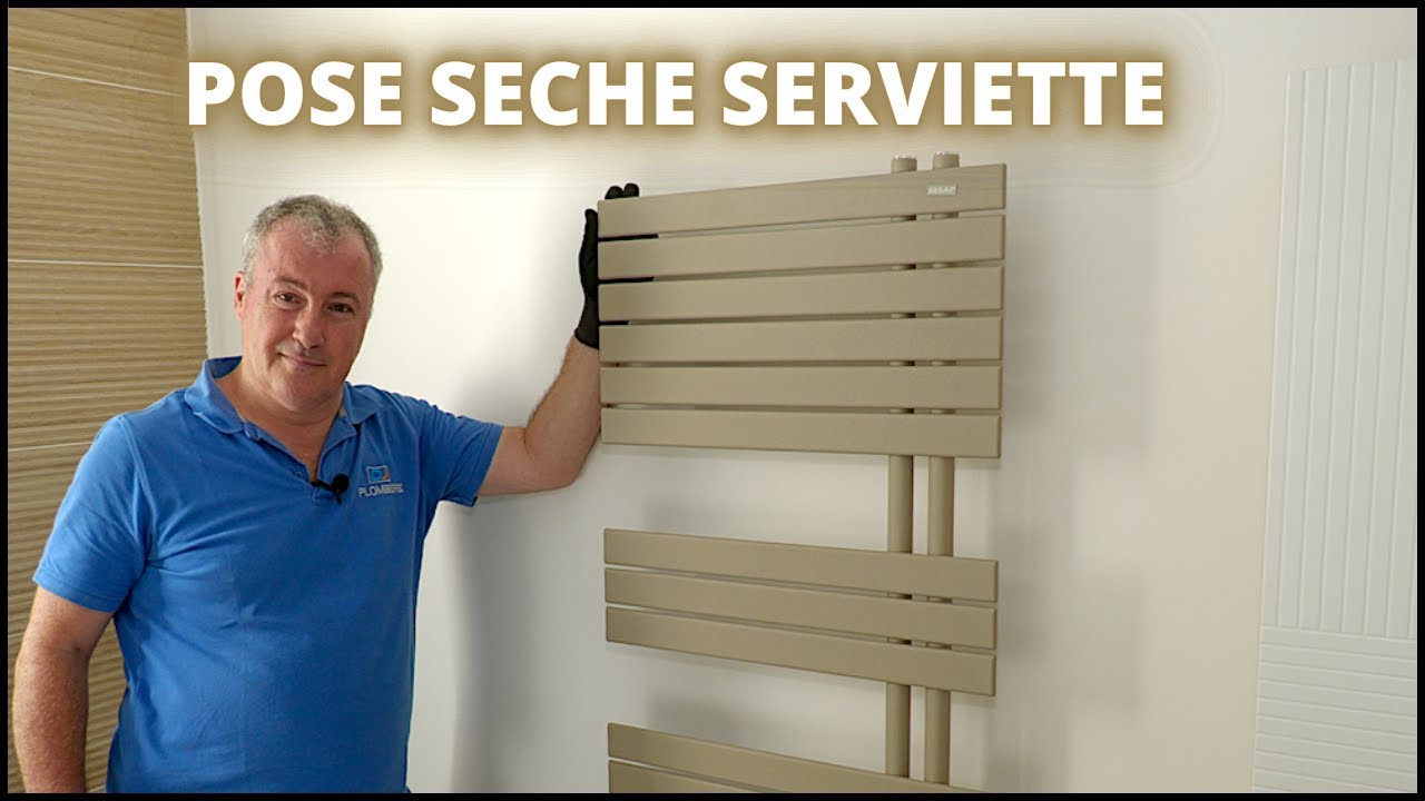COMMENT POSER UN SÈCHE SERVIETTES !!! ( électrique avec une option soufflant  )