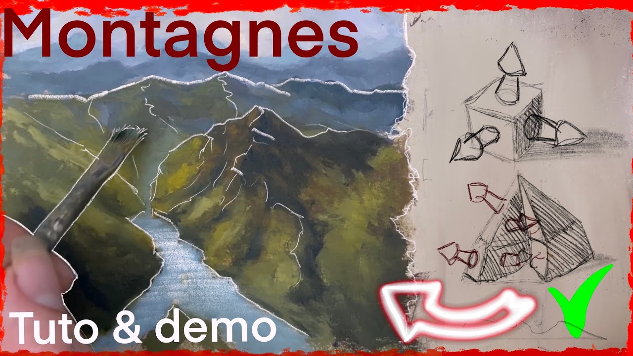 technique pour peindre des montagnes 🏔
