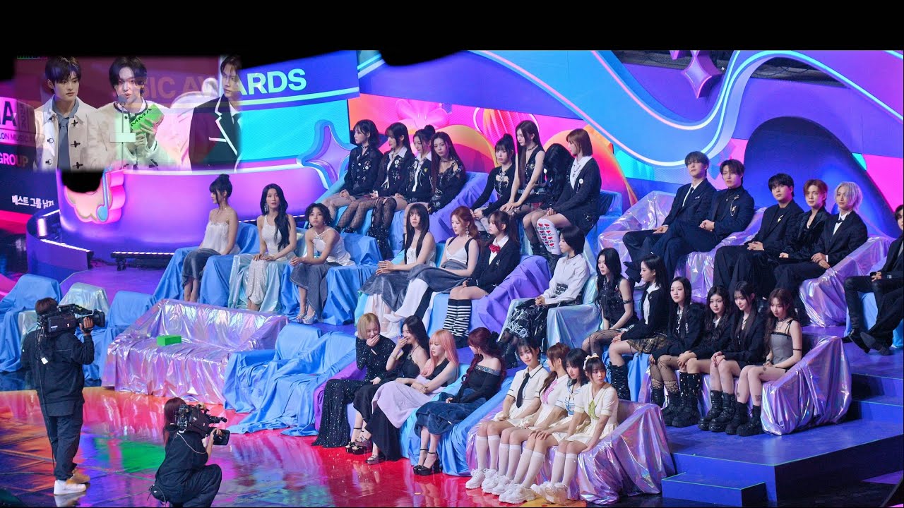[라이즈 RIIZE 베스트 남자그룹 수상] (여자)아이들,에스파 aespa ,QWER, 에이티즈, 트리플에스 Reaction cam @241130 MMA 2024 직캠