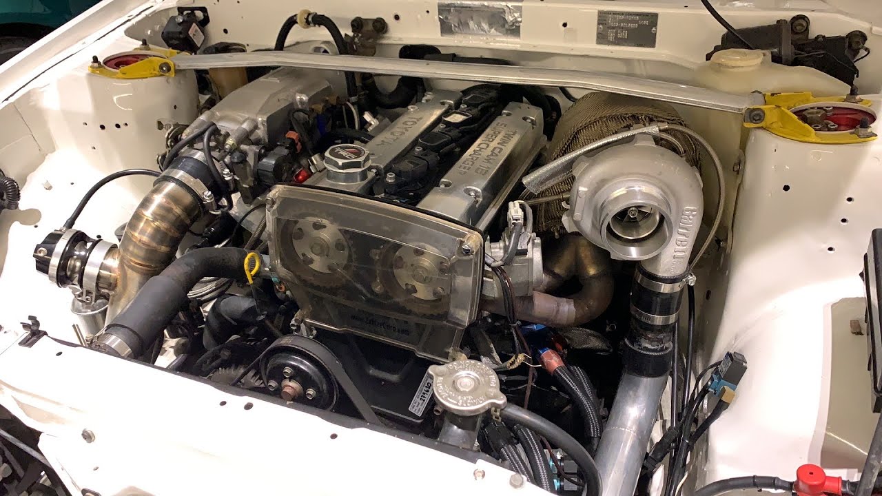 320WHP Toyota AE86 Turbo POV Driving Crazy Turbo and BOV sound