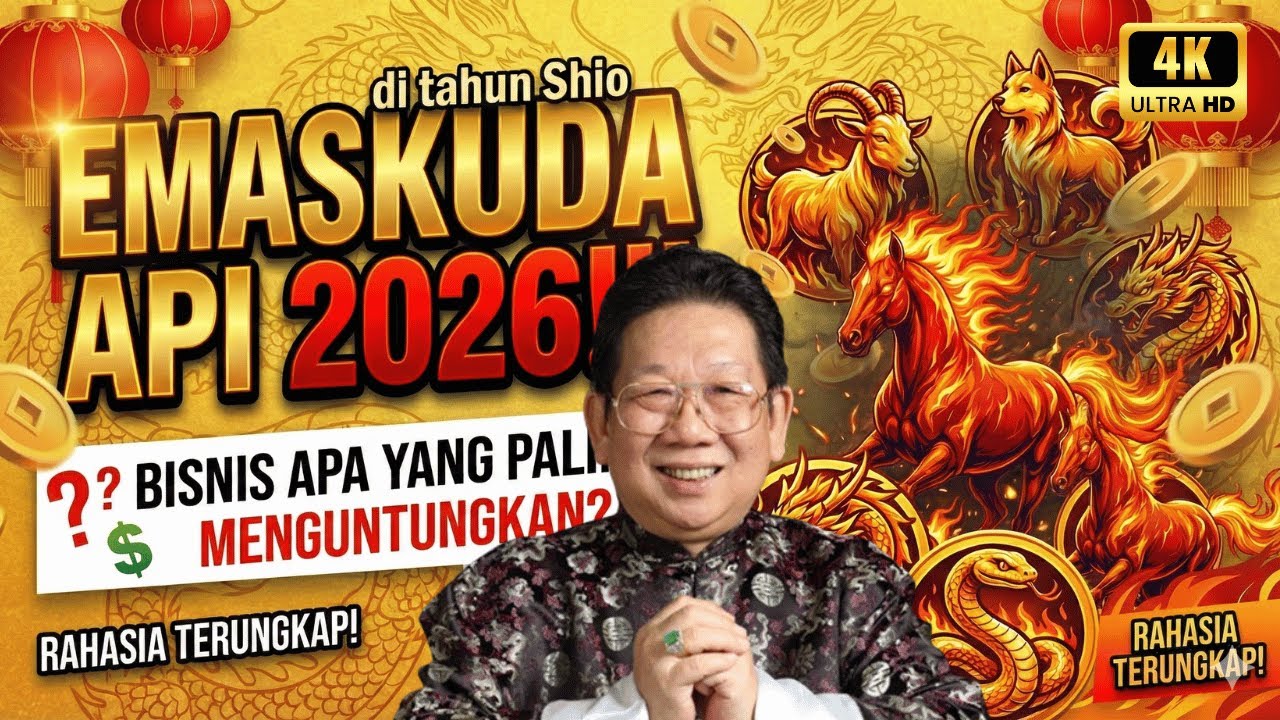 SIAP-SIAP!!  EMAS di tahun Shio KUDA API 2026!!! Bisnis Apa yang Paling Menguntungkan ?