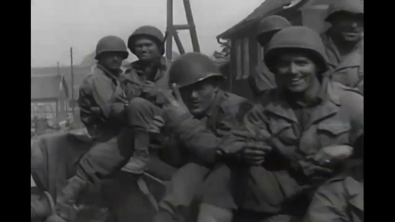 9th Armored Division and Supporting Units at Westerengel  Th&uuml;ringen  Germany  April 11  1945720P HD