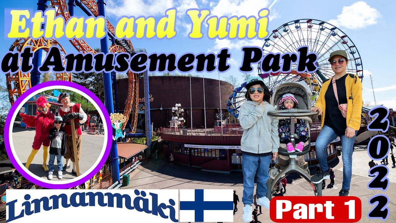 Part 1 Linnanmäki Amusement Park Adventure | Ethan and Yumi playtime | Filipino Living in Finland