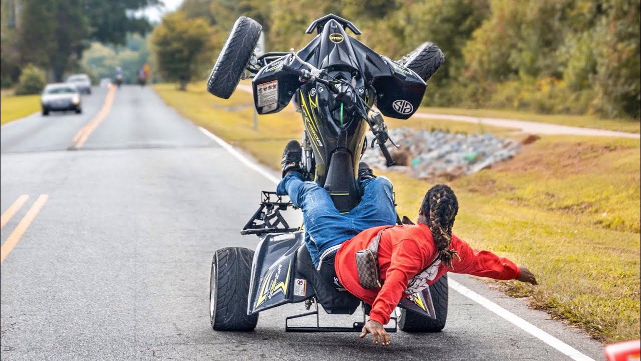 How to wheelie a quad with 17king dom
