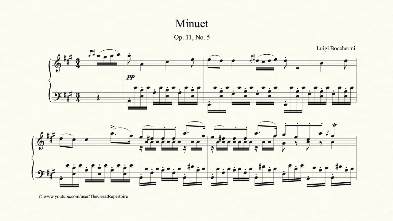 Luigi Boccherini, Minuet