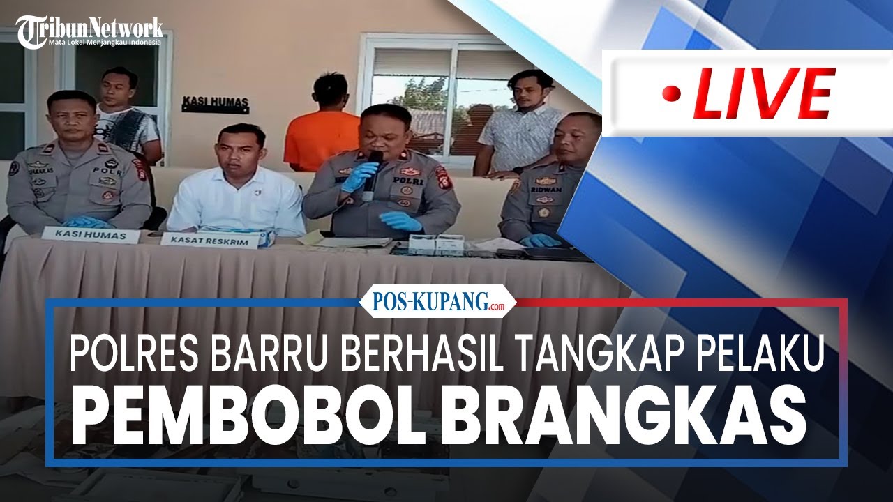 🔴Polres Barru Ungkap Penangkapan Pelaku Pembobolan Brangkas di Tanete Riaja