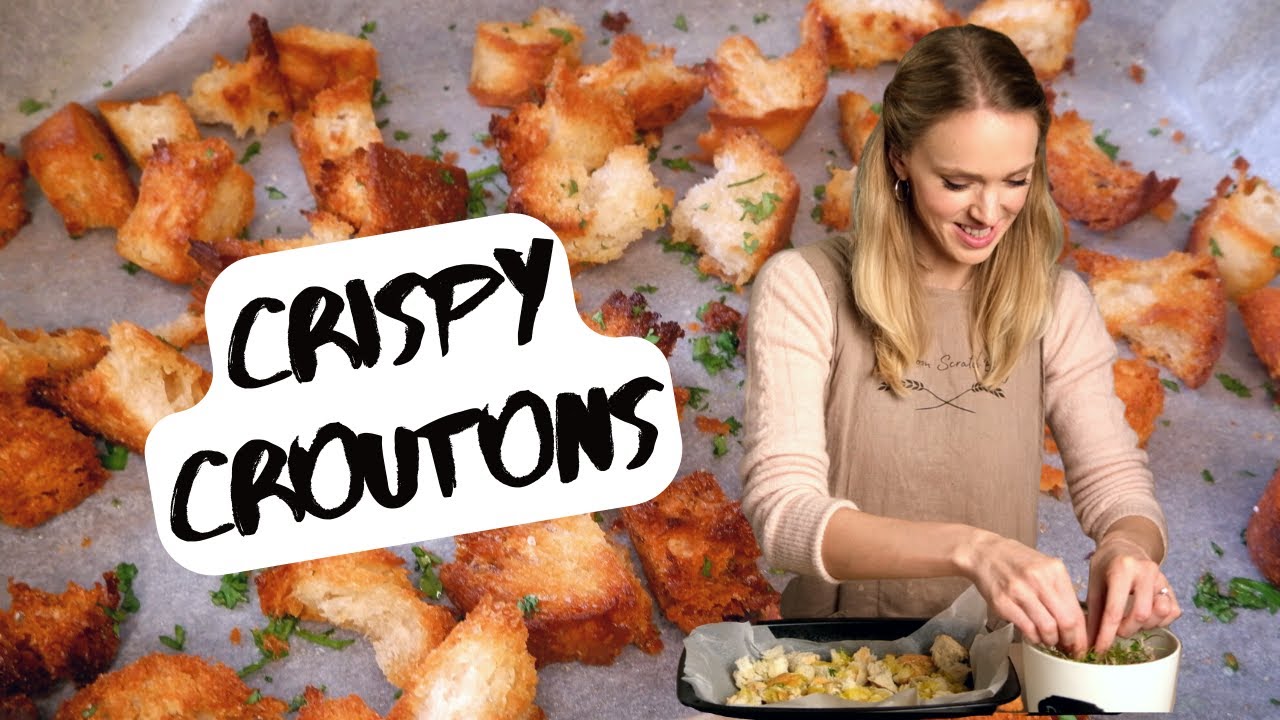 Stale or dry bread? You have CROUTONS!
