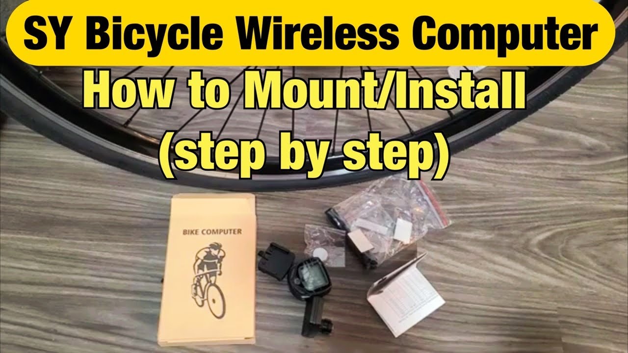 How to Mount/Install the SY Bicycle Wireless Computer (step by step)