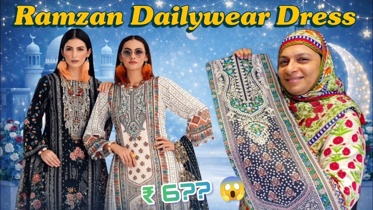 Stunning Ramzan Dailywear Dress😍| Pure Cotton Pakistani Dress 💯| Neck Embroidered Beautiful Design❤️