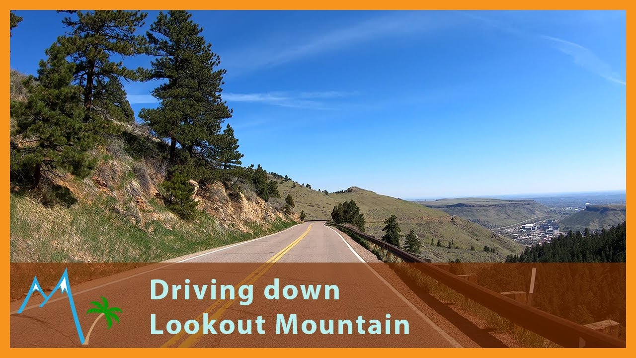 Driving down Lookout Mountain from Buffalo Bill's grave site to Golden, Colorado