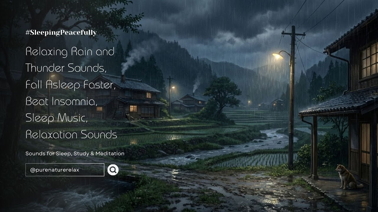 Relaxing Rain | Fall Asleep Faster | Beat Insomnia | Relaxation Sounds