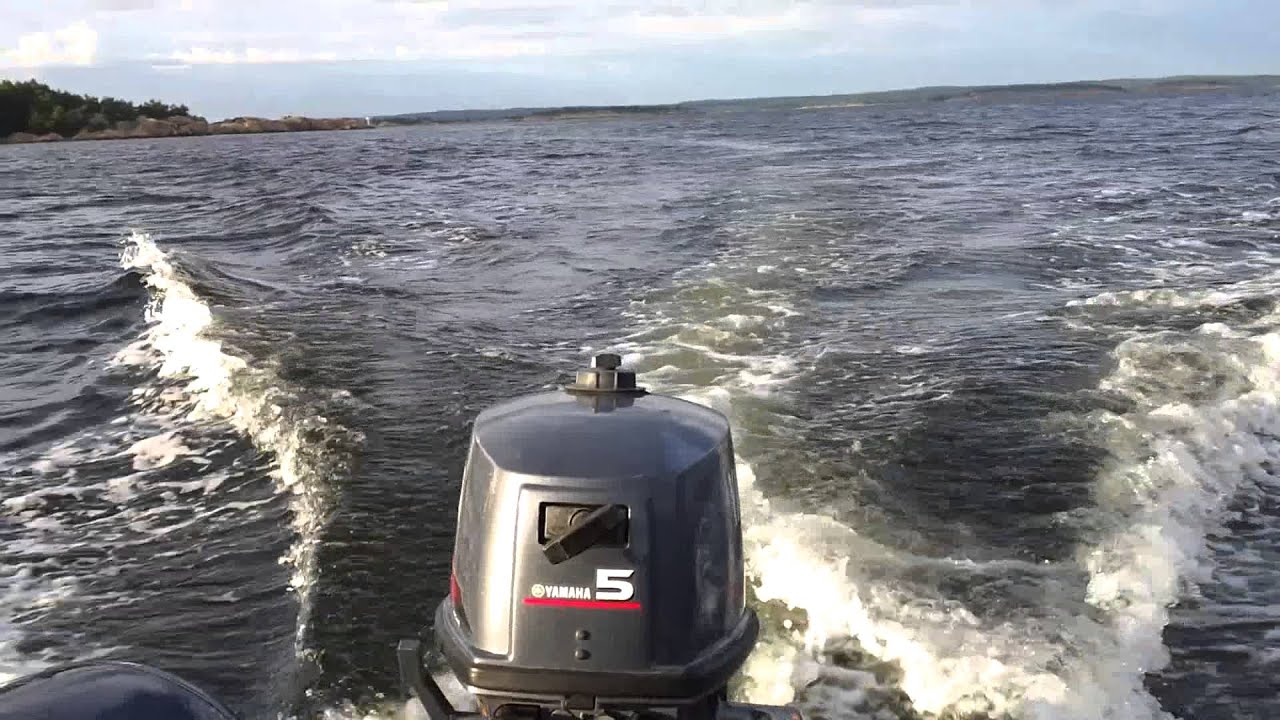 Yamaha 5hk 90kg i front