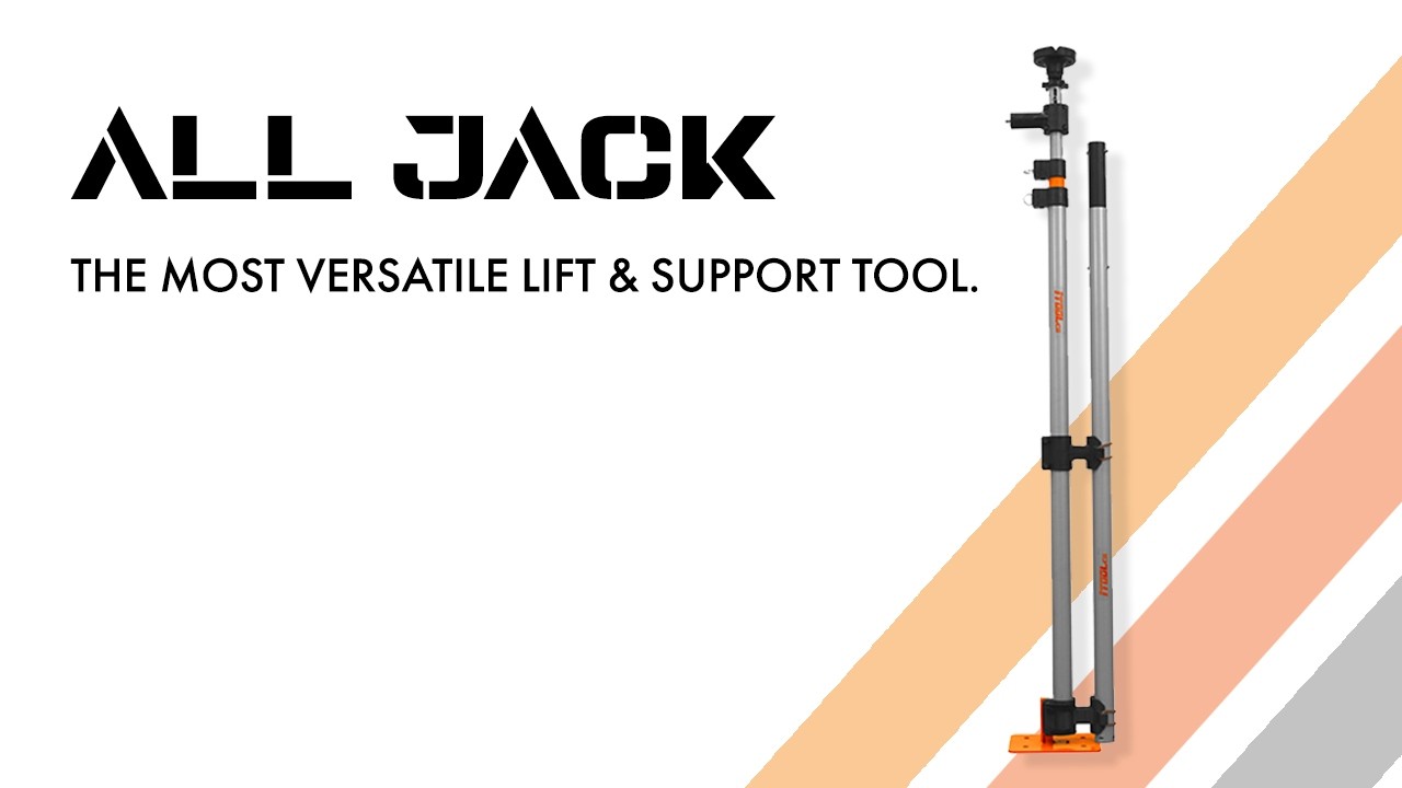 iTOOLco All Jack - the ultimate solution for installing pipe, lights, cabinets, dry wall and more!