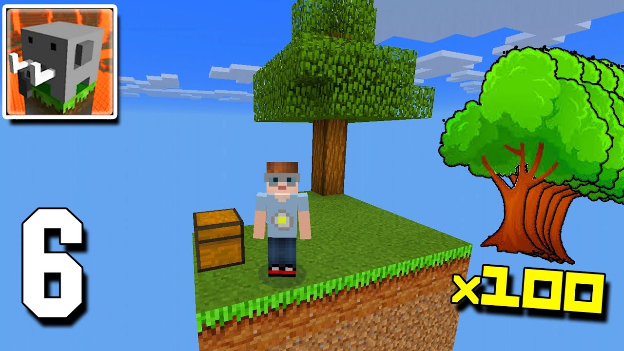 Craftsman SkyBlock Survival #6 | EASY TREE FARM! (Craftsman: Building Craft)