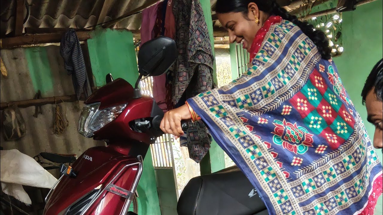 Finaly ଆଜି ଆମ ଶଳା ଙ୍କ ପାଇ# honda activa #ଆସିଗଲା #home #padmalochan1234 