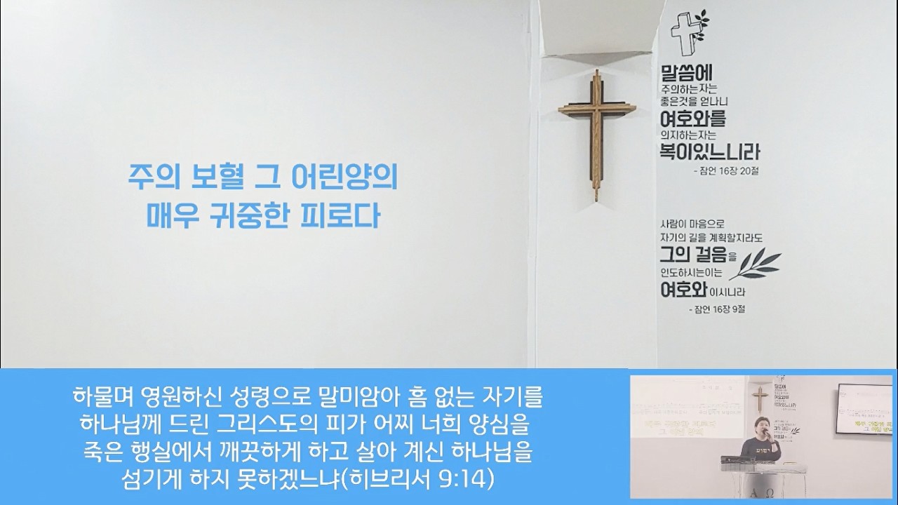 주의 십자가 보혈아니면_ 주향