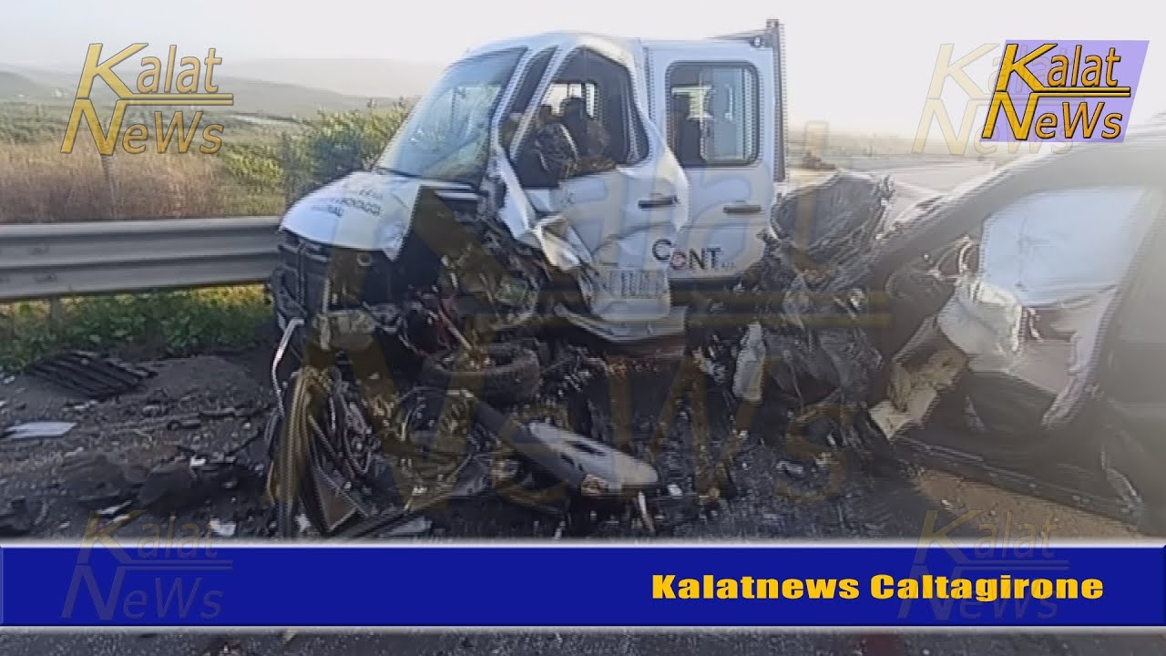 Mineo, grave incidente al Km 41+400 della Ss 417, Catania-Gela, rilievi carabinieri Palagonia